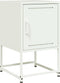 vidaXL - Nachtkastjes - 2 - st - 36x39x60,5 - cm - staal - wit