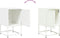 vidaXL - Nachtkastjes - 2 - st - 36x39x60,5 - cm - staal - wit