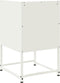 vidaXL - Nachtkastjes - 2 - st - 36x39x60,5 - cm - staal - wit