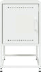 vidaXL - Nachtkastjes - 2 - st - 36x39x60,5 - cm - staal - wit