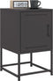 vidaXL - Nachtkastjes - 2 - st - 36x39x60,5 - cm - staal - zwart