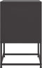vidaXL - Nachtkastjes - 2 - st - 36x39x60,5 - cm - staal - zwart