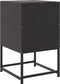 vidaXL - Nachtkastjes - 2 - st - 36x39x60,5 - cm - staal - zwart