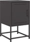 vidaXL - Nachtkastjes - 2 - st - 36x39x60,5 - cm - staal - zwart