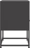 vidaXL - Nachtkastjes - 2 - st - 36x39x60,5 - cm - staal - zwart