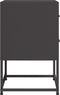 vidaXL - Nachtkastjes - 2 - st - 36x39x60,5 - cm - staal - zwart