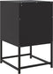 vidaXL - Nachtkastjes - 2 - st - 36x39x60,5 - cm - staal - zwart