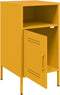 vidaXL - Nachtkastjes - 2 - st - 36x39x68 - cm - staal - mosterdgeel