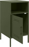 vidaXL - Nachtkastjes - 2 - st - 36x39x68 - cm - staal - olijfgroen