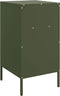 vidaXL - Nachtkastjes - 2 - st - 36x39x68 - cm - staal - olijfgroen
