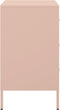 vidaXL - Nachtkastjes - 2 - st - 36x39x68 - cm - staal - roze