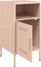 vidaXL - Nachtkastjes - 2 - st - 36x39x68 - cm - staal - roze