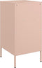 vidaXL - Nachtkastjes - 2 - st - 36x39x68 - cm - staal - roze