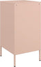 vidaXL - Nachtkastjes - 2 - st - 36x39x68 - cm - staal - roze