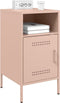 vidaXL - Nachtkastjes - 2 - st - 36x39x68 - cm - staal - roze