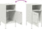 vidaXL - Nachtkastjes - 2 - st - 36x39x68 - cm - staal - wit