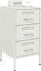 vidaXL - Nachtkastjes - 2 - st - 36x39x68 - cm - staal - wit
