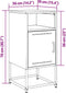 vidaXL - Nachtkastjes - 2 - st - 36x39x78 - cm - staal - mosterdgeel