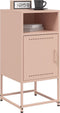 vidaXL - Nachtkastjes - 2 - st - 36x39x78 - cm - staal - roze