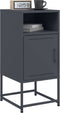 vidaXL - Nachtkastjes - 2 - st - 36x39x78 - cm - staal - antracietkleurig