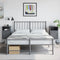 vidaXL - Nachtkastjes - 2 - st - 36x39x78 - cm - staal - antracietkleurig