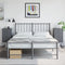 vidaXL - Nachtkastjes - 2 - st - 36x39x78 - cm - staal - antracietkleurig