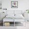 vidaXL - Nachtkastjes - 2 - st - 36x39x78 - cm - staal - wit