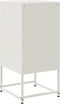 vidaXL - Nachtkastjes - 2 - st - 36x39x78 - cm - staal - wit