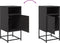 vidaXL - Nachtkastjes - 2 - st - 36x39x78 - cm - staal - zwart