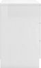 vidaXL - Nachtkastjes - 2 - st - 38x35x56 - cm - bewerkt - hout - hoogglans - wit