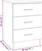 vidaXL - Nachtkastjes - 2 - st - 38x35x56 - cm - bewerkt - hout - grijs - sonoma - eiken