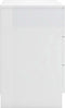 vidaXL - Nachtkastjes - 2 - st - 38x35x56 - cm - bewerkt - hout - hoogglans - wit