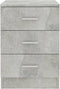 vidaXL - Nachtkastjes - 2 - st - 38x35x56 - cm - bewerkt - hout - betongrijs
