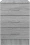 vidaXL - Nachtkastjes - 2 - st - 38x35x56 - cm - bewerkt - hout - grijs - sonoma - eiken