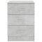 vidaXL - Nachtkastjes - 2 - st - 38x35x56 - cm - bewerkt - hout - betongrijs