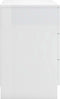 vidaXL - Nachtkastjes - 2 - st - 38x35x56 - cm - bewerkt - hout - hoogglans - wit