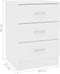 vidaXL - Nachtkastjes - 2 - st - 38x35x56 - cm - bewerkt - hout - wit