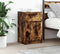 vidaXL - Nachtkastjes - 2 - st - 39x35x65 - cm - bewerkt - hout - gerookt - eikenkleur