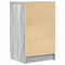 vidaXL - Nachtkastjes - 2 - st - 39x35x65 - cm - bewerkt - hout - grijs - sonoma - eiken