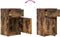 vidaXL - Nachtkastjes - 2 - st - 39x35x65 - cm - bewerkt - hout - gerookt - eikenkleur