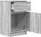 vidaXL - Nachtkastjes - 2 - st - 39x35x65 - cm - bewerkt - hout - grijs - sonoma - eiken