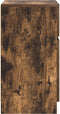 vidaXL - Nachtkastjes - 2 - st - 39x35x65 - cm - bewerkt - hout - gerookt - eikenkleur