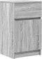 vidaXL - Nachtkastjes - 2 - st - 39x35x65 - cm - bewerkt - hout - grijs - sonoma - eiken