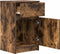 vidaXL - Nachtkastjes - 2 - st - 39x35x65 - cm - bewerkt - hout - gerookt - eikenkleur