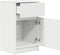 vidaXL - Nachtkastjes - 2 - st - 39x35x65 - cm - bewerkt - hout - wit