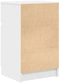 vidaXL - Nachtkastjes - 2 - st - 39x35x65 - cm - bewerkt - hout - wit