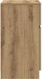 vidaXL - Nachtkastjes - 2 - st - 39x35x65cm - bewerkt - hout - artisanaal - eikenkleur