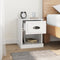 vidaXL - Nachtkastjes - 2 - st - 39x39x47,5 - cm - bewerkt - hout - hoogglans - wit