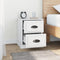vidaXL - Nachtkastjes - 2 - st - 39x39x47,5 - cm - bewerkt - hout - hoogglans - wit