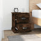 vidaXL - Nachtkastjes - 2 - st - 39x39x47,5 - cm - bewerkt - hout - gerookt - eikenkleur